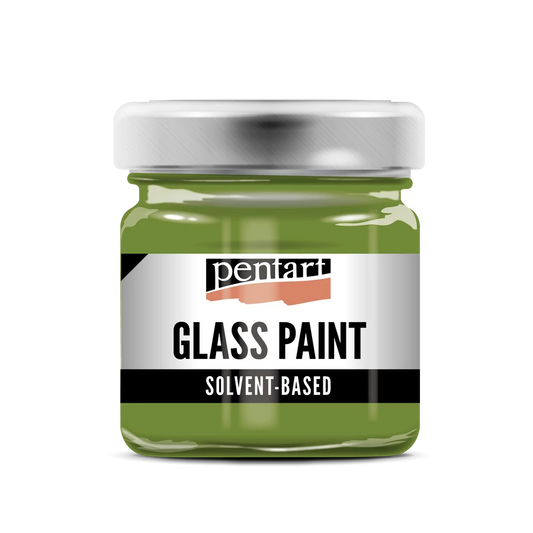 OLIVE- GLASS PAINT SOLVENT BASED, 30 ML
