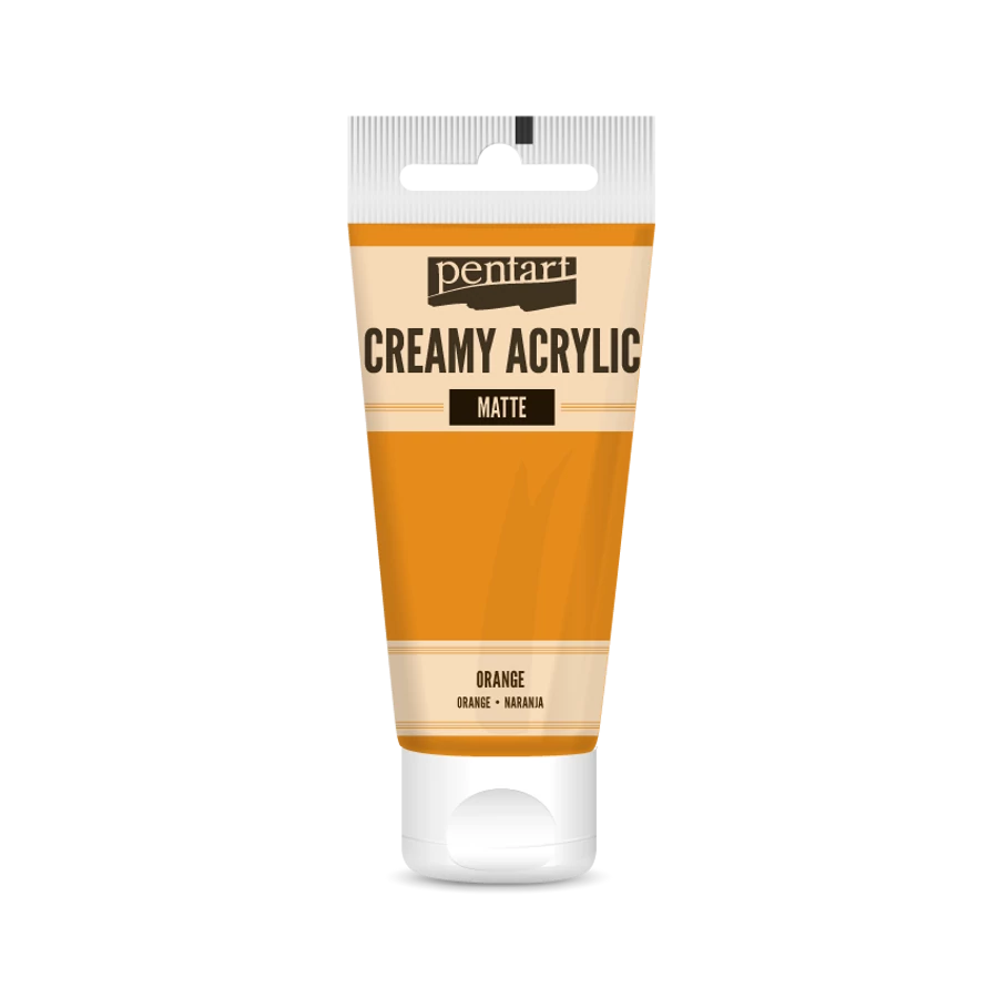 ORANGE- CREAMY ACRYLIC MATTE, 60ML