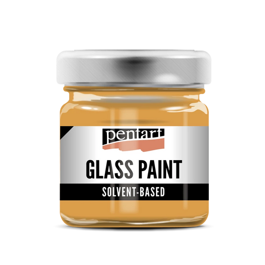 ORANGE- GLASS PAINT SOLVENT BASED, 30 ML