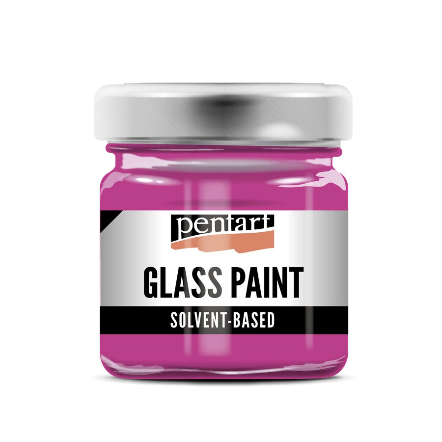 PINK- GLASS PAINT SOLVENT BASED, 30 ML