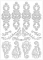 Mixed Media 3D Embellishment Sheet- Ornament 1
