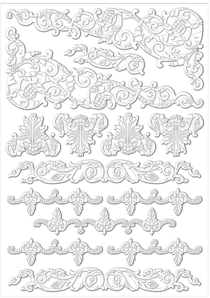 La Blanche Mixed Media Embellishments- 4 sheet bundle