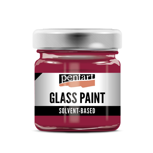 RED WINE- GLASS PAINT SOLVENT BASED, 30 ML