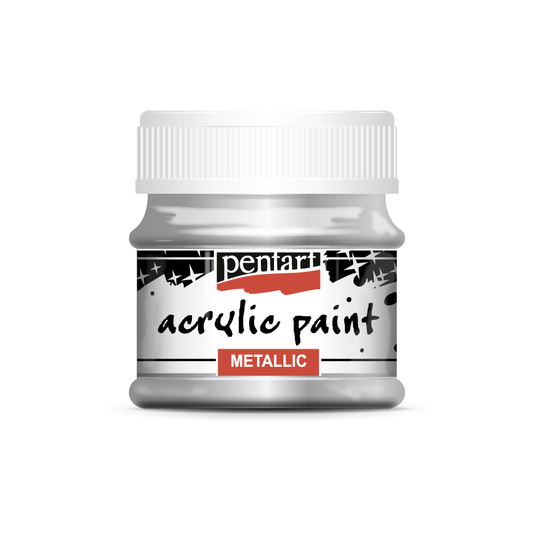 SILVER - METALLIC ACRYLIC PAINT