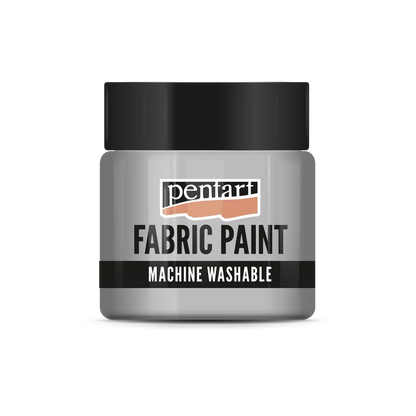 SILVER- METALLIC FABRIC PAINT