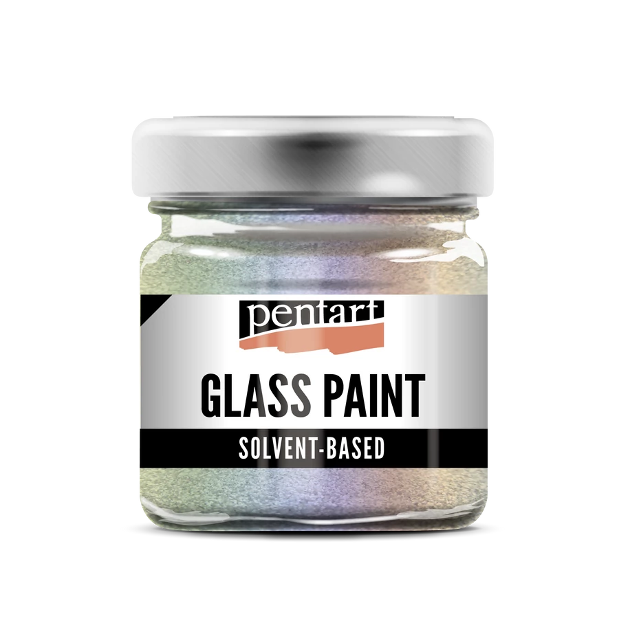 SPARKLING RAINBOW- GLASS PAINT SOLVENT BASED, 30 ML