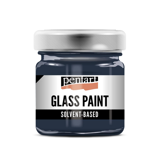 STORM BLUE- GLASS PAINT SOLVENT BASED, 30 ML