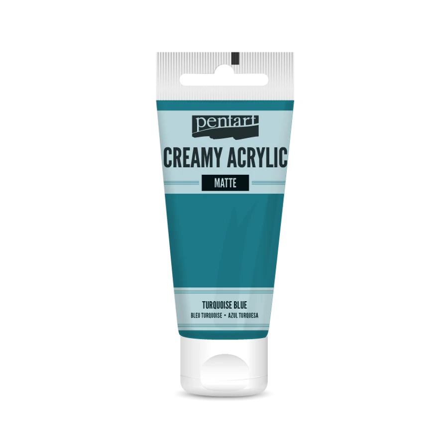 TURQUOISE BLUE- CREAMY ACRYLIC MATTE, 60ML