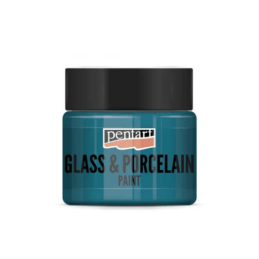 TURQUOISE GREEN- GLASS & PORCELAIN PAINT 30 ML