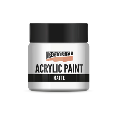 WHITE- ACRYLIC PAINT MATTE