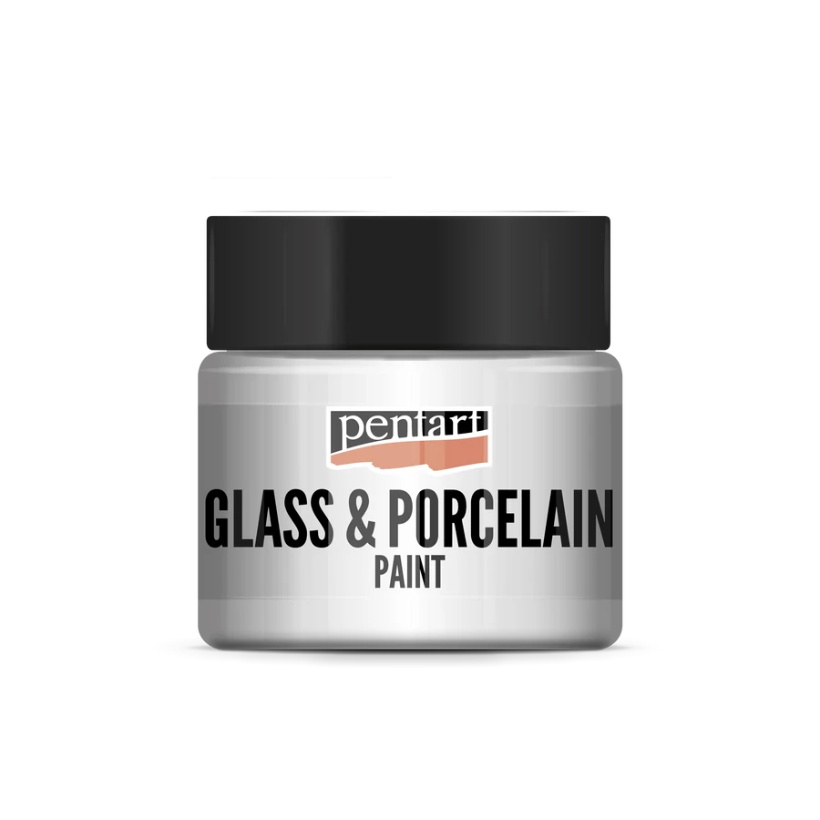 WHITE- GLASS & PORCELAIN PAINT 30 ML