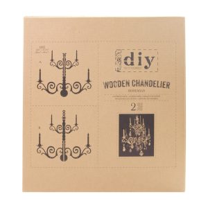 WOODEN CHANDELIER- BOHEMIAN